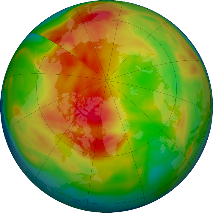 Arctic ozone map for 24 February 2017
